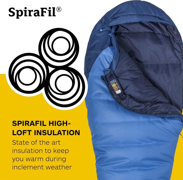 Marmot Men's Trestles 15° Sleeping Bag | Insulated, Water-Resistant, Left-Zip, Cobalt Blue/Blue Night, Long - Image 3