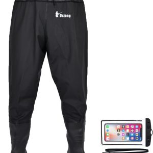 Waterproof Fishing Waist Waders Pants with Boots for Men and Women for Fishing Hunting outdoors